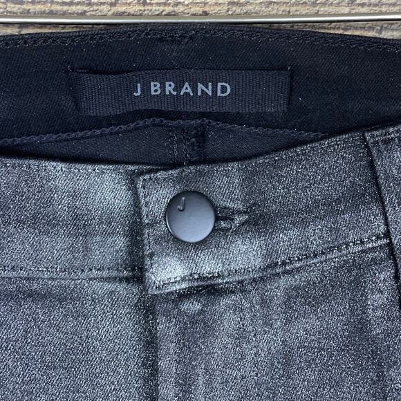 J Brand Maria High Rise Skinny Photo Ready Jeans Silver Lament Size 30 NWT - Picture 3 of 8